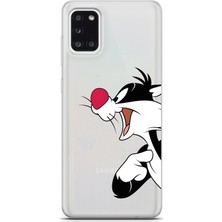 Mobilpad Samsung Galaxy A31 Uyumlu Baskılı Yumuşak Silikon Şeffaf Telefon Kılıfı