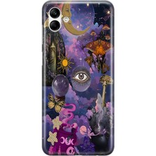 Mobilpad Samsung Galaxy A06 Uyumlu Baskılı Yumuşak Silikon Şeffaf Telefon Kılıfı