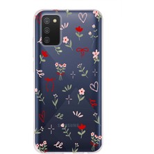 Mobilpad Samsung Galaxy A02S Uyumlu Baskılı Yumuşak Silikon Şeffaf Telefon Kılıfı