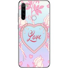 Mobilpad Xiaomi Redmi Note 8 Uyumlu Baskılı Yumuşak Silikon Şeffaf Telefon Kılıfı