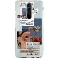 Mobilpad Xiaomi Redmi Note 8 Pro Uyumlu Baskılı Yumuşak Silikon Şeffaf Telefon Kılıfı