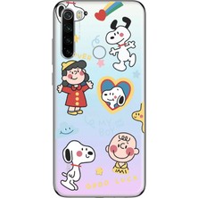 Mobilpad Xiaomi Redmi Note 8 Uyumlu Baskılı Yumuşak Silikon Şeffaf Telefon Kılıfı