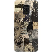 Mobilpad Xiaomi Redmi Note 9 Pro Uyumlu Baskılı Yumuşak Silikon Şeffaf Telefon Kılıfı