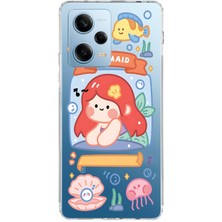 Mobilpad Xiaomi Redmi Note 12 Pro 5g Uyumlu Baskılı Yumuşak Silikon Şeffaf Telefon Kılıfı