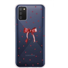 Mobilpad Samsung Galaxy A02S Uyumlu Baskılı Yumuşak Silikon Şeffaf Telefon Kılıfı