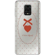 Mobilpad Xiaomi Redmi Note 9 Pro Uyumlu Baskılı Yumuşak Silikon Şeffaf Telefon Kılıfı