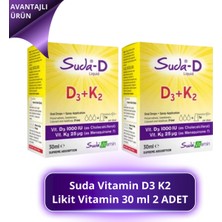 Suda Vitamin D3 K2 Likit Vitamin 30 ml 2 Adet