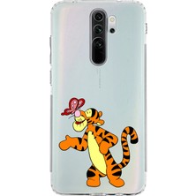 Mobilpad Xiaomi Redmi Note 8 Pro Uyumlu Baskılı Yumuşak Silikon Şeffaf Telefon Kılıfı
