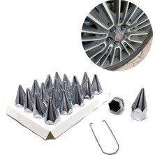 Sivri Mermi Bijon Kapağı Sökme Aparatlı Krom 17MM Nemere