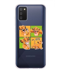 Mobilpad Samsung Galaxy A02S Uyumlu Baskılı Yumuşak Silikon Şeffaf Telefon Kılıfı