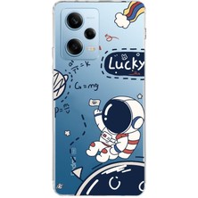 Mobilpad Xiaomi Redmi Note 12 Pro 5g Uyumlu Baskılı Yumuşak Silikon Şeffaf Telefon Kılıfı