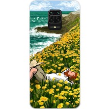 Mobilpad Xiaomi Redmi Note 9 Pro Uyumlu Baskılı Yumuşak Silikon Şeffaf Telefon Kılıfı