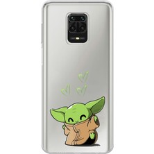 Mobilpad Xiaomi Redmi Note 9 Pro Uyumlu Baskılı Yumuşak Silikon Şeffaf Telefon Kılıfı