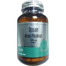 Orzax Ocean Krom Pikolinat 200 Ug 90 Bitkisel Kapsül Güvenlik Bandrollü Kutusuz
