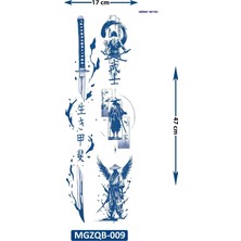 Tattoo 1 Ay Kalıcı 24 Saat Sonra Kararan  Japon Temalı Geçici Dövme Tam Kol Bacak