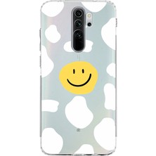Mobilpad Xiaomi Redmi Note 8 Pro Uyumlu Baskılı Yumuşak Silikon Şeffaf Telefon Kılıfı