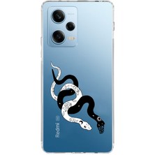 Mobilpad Xiaomi Redmi Note 12 Pro 5g Uyumlu Baskılı Yumuşak Silikon Şeffaf Telefon Kılıfı