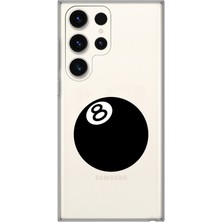 Mobilpad Samsung Galaxy S24 Ultra Uyumlu Baskılı Yumuşak Silikon Şeffaf Telefon Kılıfı