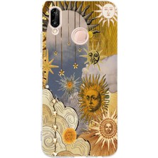 Mobilpad Huawei P20 Lite Uyumlu Baskılı Yumuşak Silikon Şeffaf Telefon Kılıfı