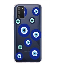Mobilpad Samsung Galaxy A02S Uyumlu Baskılı Yumuşak Silikon Şeffaf Telefon Kılıfı