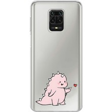 Mobilpad Xiaomi Redmi Note 9 Pro Uyumlu Baskılı Yumuşak Silikon Şeffaf Telefon Kılıfı