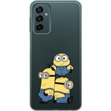 Mobilpad Samsung Galaxy M13/M23 Uyumlu Baskılı Yumuşak Silikon Şeffaf Telefon Kılıfı