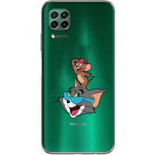 Mobilpad Huawei P40 Lite Uyumlu Baskılı Yumuşak Silikon Şeffaf Telefon Kılıfı