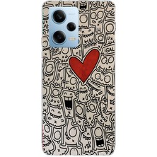 Mobilpad Xiaomi Redmi Note 12 Pro 5g Uyumlu Baskılı Yumuşak Silikon Şeffaf Telefon Kılıfı