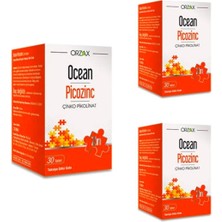 Orzax Ocean Picozinc Çinko Pikolinat 30 Tablet X3 Adet
