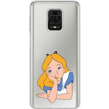 Mobilpad Xiaomi Redmi Note 9 Pro Uyumlu Baskılı Yumuşak Silikon Şeffaf Telefon Kılıfı