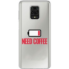 Mobilpad Xiaomi Redmi Note 9 Pro Uyumlu Baskılı Yumuşak Silikon Şeffaf Telefon Kılıfı