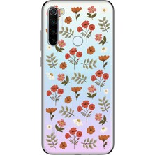 Mobilpad Xiaomi Redmi Note 8 Uyumlu Baskılı Yumuşak Silikon Şeffaf Telefon Kılıfı