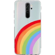 Mobilpad Xiaomi Redmi Note 8 Pro Uyumlu Baskılı Yumuşak Silikon Şeffaf Telefon Kılıfı