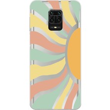 Mobilpad Xiaomi Redmi Note 9 Pro Uyumlu Baskılı Yumuşak Silikon Şeffaf Telefon Kılıfı