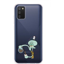 Mobilpad Samsung Galaxy A02S Uyumlu Baskılı Yumuşak Silikon Şeffaf Telefon Kılıfı