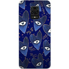 Mobilpad Xiaomi Redmi Note 9 Pro Uyumlu Baskılı Yumuşak Silikon Şeffaf Telefon Kılıfı