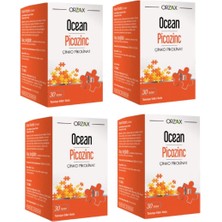Orzax Ocean Picozinc Çinko Pikolinat 30 Tablet X4 Adet