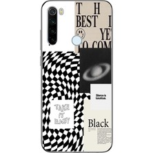 Mobilpad Xiaomi Redmi Note 8 Uyumlu Baskılı Yumuşak Silikon Şeffaf Telefon Kılıfı