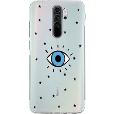 Mobilpad Xiaomi Redmi Note 8 Pro Uyumlu Baskılı Yumuşak Silikon Şeffaf Telefon Kılıfı