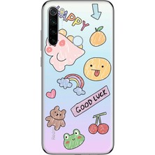 Mobilpad Xiaomi Redmi Note 8 Uyumlu Baskılı Yumuşak Silikon Şeffaf Telefon Kılıfı