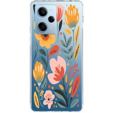 Mobilpad Xiaomi Redmi Note 12 Pro 5g Uyumlu Baskılı Yumuşak Silikon Şeffaf Telefon Kılıfı