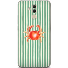 Mobilpad Huawei Mate 20 Lite Uyumlu Baskılı Yumuşak Silikon Şeffaf Telefon Kılıfı