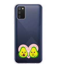 Mobilpad Samsung Galaxy A02S Uyumlu Baskılı Yumuşak Silikon Şeffaf Telefon Kılıfı
