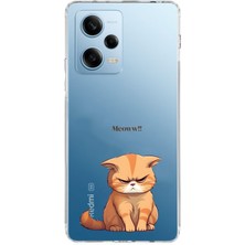 Mobilpad Xiaomi Redmi Note 12 Pro 5g Uyumlu Baskılı Yumuşak Silikon Şeffaf Telefon Kılıfı