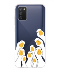 Mobilpad Samsung Galaxy A02S Uyumlu Baskılı Yumuşak Silikon Şeffaf Telefon Kılıfı