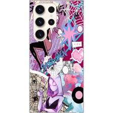 Mobilpad Samsung Galaxy S25 Ultra Uyumlu Baskılı Yumuşak Silikon Şeffaf Telefon Kılıfı