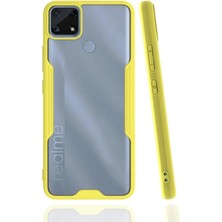 Dadya Milla Ddy  Realme C25 Kılıf Platin Silikon - Sarı Mil