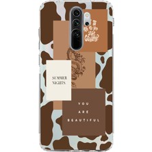 Mobilpad Xiaomi Redmi Note 8 Pro Uyumlu Baskılı Yumuşak Silikon Şeffaf Telefon Kılıfı