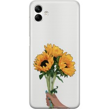 Mobilpad Samsung Galaxy A07 Uyumlu Baskılı Yumuşak Silikon Şeffaf Telefon Kılıfı