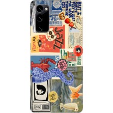 Mobilpad Samsung Galaxy S20 Fe Uyumlu Baskılı Yumuşak Silikon Şeffaf Telefon Kılıfı